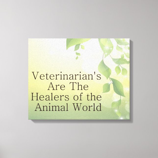 Veterinarians Canvas Print (Front)