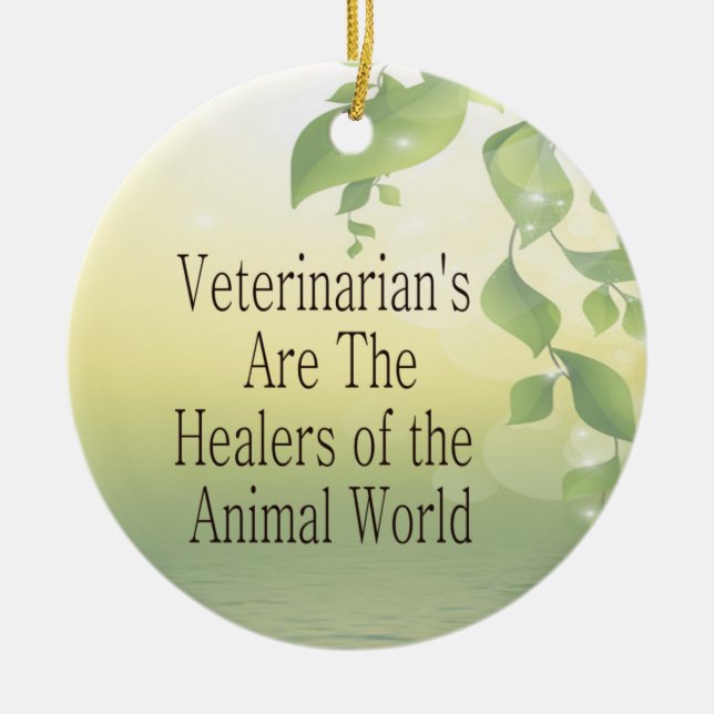 Veterinarians Ceramic Ornament (Front)