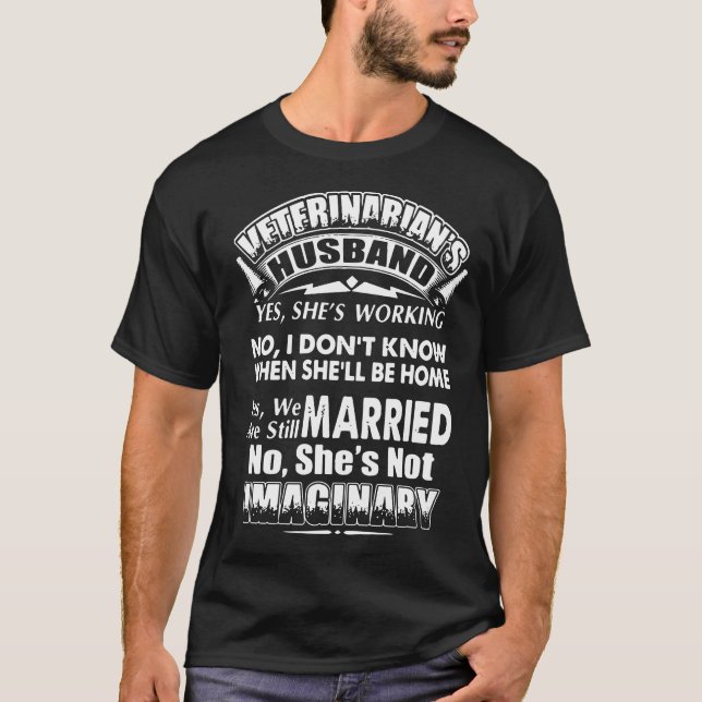veterinarians husband t-shirts (Front)
