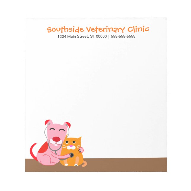 Veterinarian's Office Notepad (Front)