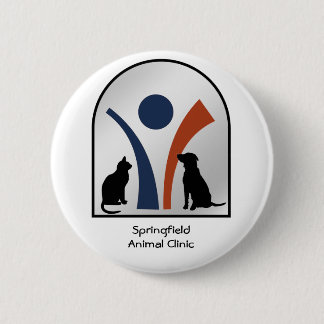 Veterinary Animal Logo with Cat and Dog Button