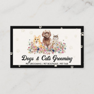 Veterinary Assistant Clinic Contact Business Card