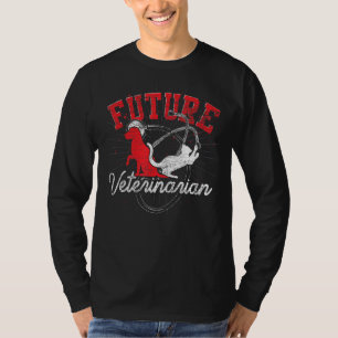 Veterinary Assistant Future Veterinarian Animal  V T-Shirt