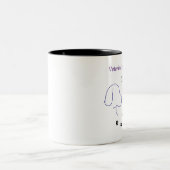 Veterinary Assistant-Paw Prints on My Heart Two-Tone Coffee Mug (Center)