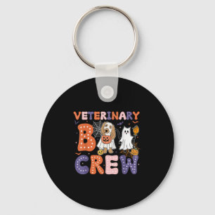 Veterinary Boo Crew Veterinarian Vet Tech Spooky H Keychain