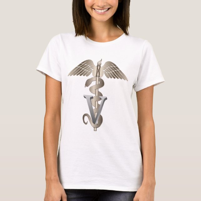 Veterinary Caduceus T-Shirt (Front)