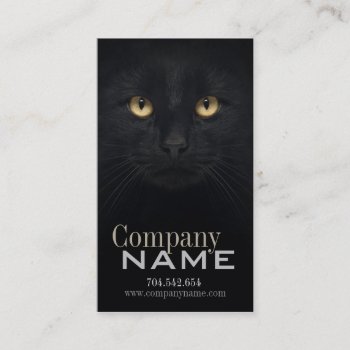 Veterinary Cat Kitty Pussycat Black Eyes Business Card by paplavskyte at Zazzle