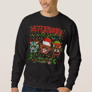 Veterinary Christmas Squad Veterinarians Coworkers Sweatshirt