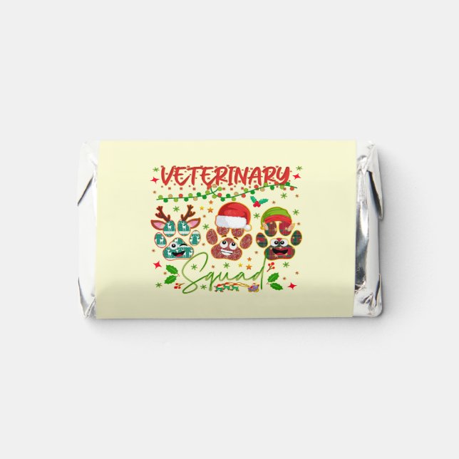 Veterinary Christmas Squad Veterinarians  Hershey's Miniatures (Front)