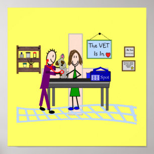 Veterinary Clinic Art Poster