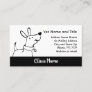 Veterinary Clinic Cartoon Dog Business Card