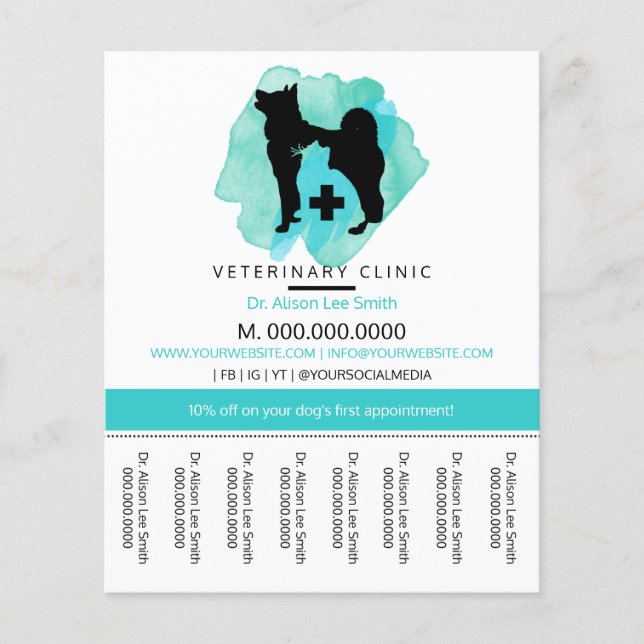 Veterinary Clinic Cross Veterinarian  (Front)