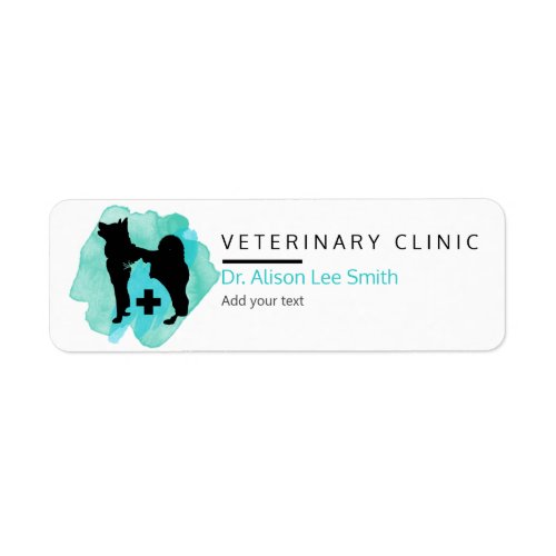 Veterinary Clinic Cross Veterinarian  Label