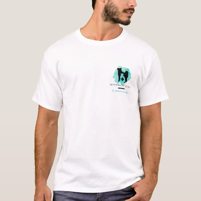 Veterinary Clinic Cross Veterinarian T-Shirt (Front)