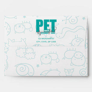 Veterinary Clinic logo Modern Blue Envelope