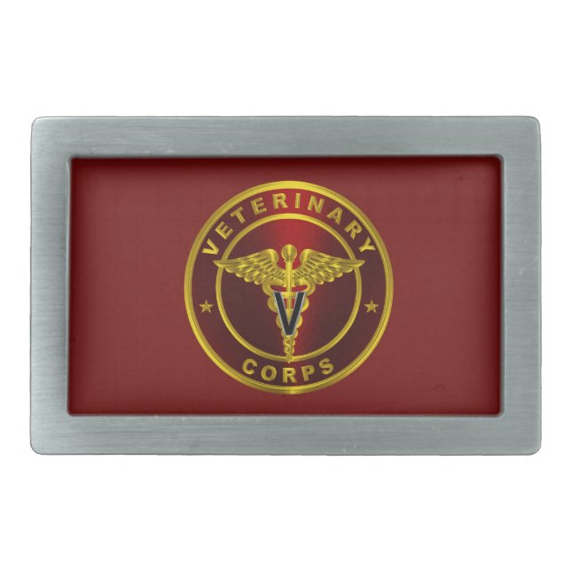Veterinary Corps  Belt Buckle (Front)