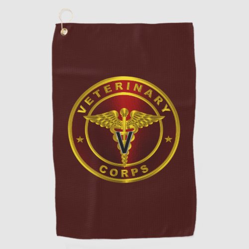 Veterinary Corps  Golf Towel