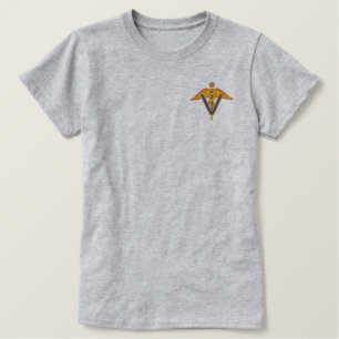 Veterinary Doctor Caduceus Embroidered Shirt