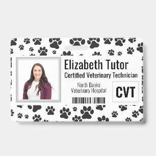 Veterinary Facility Name Badge