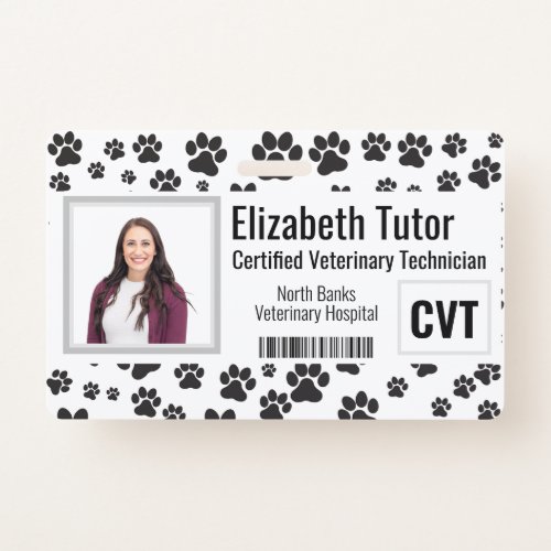 Veterinary Facility Name Badge