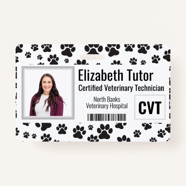 Veterinary Facility Name Badge (Front)