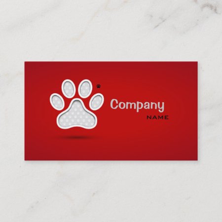 Veterinary First Aid Pets Doctor Private Clinic Business Card