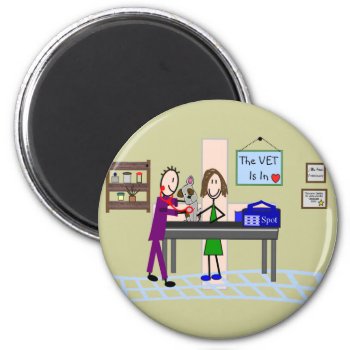 Veterinary Gifts "the Vet Is In" Magnet by ProfessionalDesigns at Zazzle