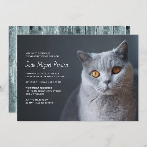 Veterinary Graduation Celebration Party Casual Invitation