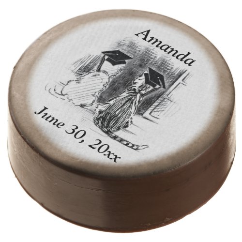 Veterinary Graduation Dog and Cat Round Gift Chocolate Covered Oreo