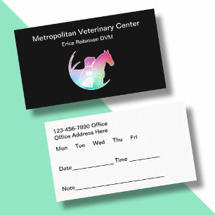 Veterinary Hospital Appointment Business Cards