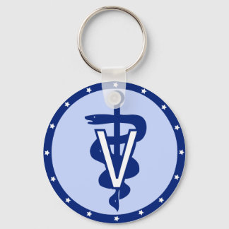 veterinary logo 2 keychain