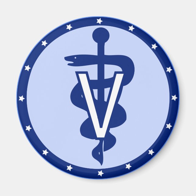 veterinary logo 2 magnet (Front)