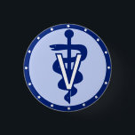 veterinary logo 2 pinback button<br><div class="desc">Veterinary assistant,  dog,  cat,  k9,  medicine,  vet,  rtv,  emr,  DVM,  veterinary,  veterinarian,  vet,  doctor,  animal,  health,  heal,  medical,  cow,  pet,  animals,  university,  occupations,  funny,  logo,  sign,  snake,  humor,   vet tech,  veterinarian technician,  sofia , zoology,  youshi,  Youshi Design,  technician</div>