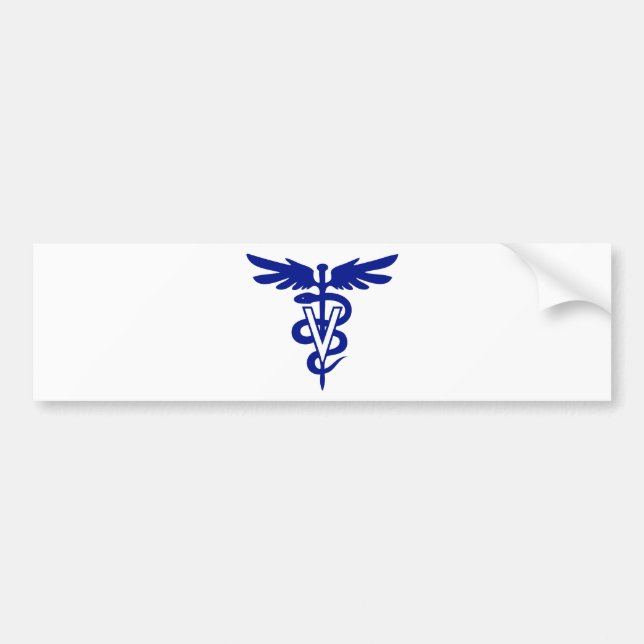 veterinary logo 4 bumper sticker (Front)