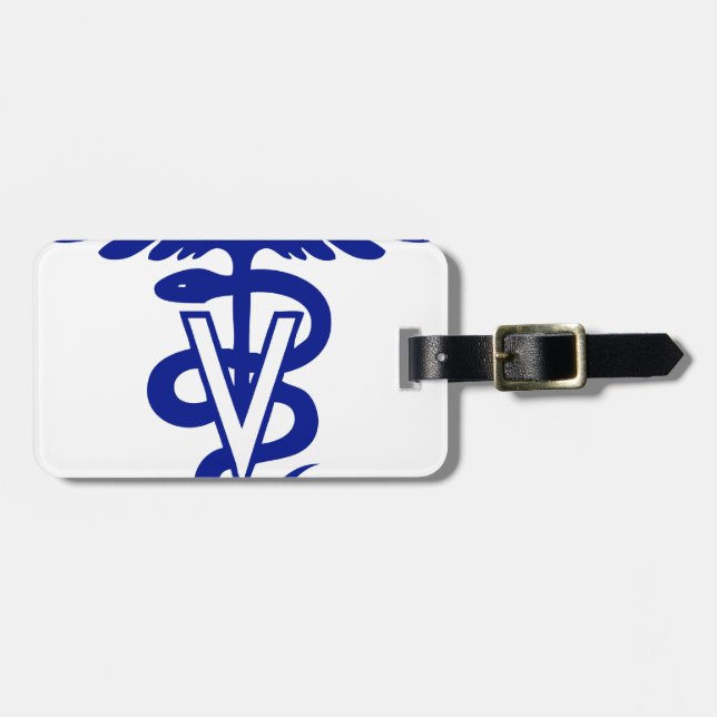 veterinary logo 4 luggage tag (Front Horizontal)