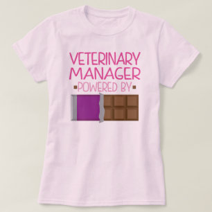 Veterinary Manager Chocolate Gift for Her T-Shirt