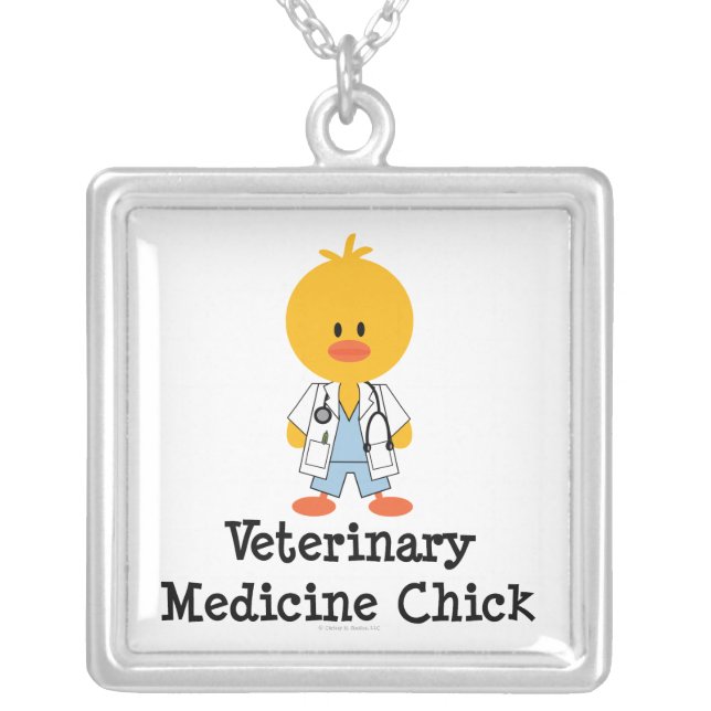Veterinary Medicine Chick Necklace (Front)