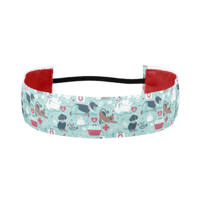 Veterinary medicine, dogs and cats friends athletic headband (Front)