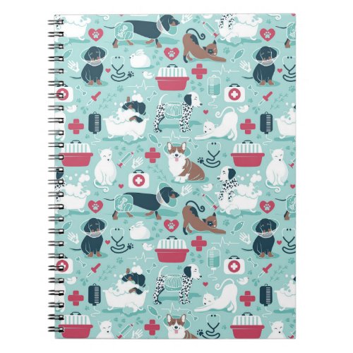 Veterinary medicine dogs and cats friends notebook