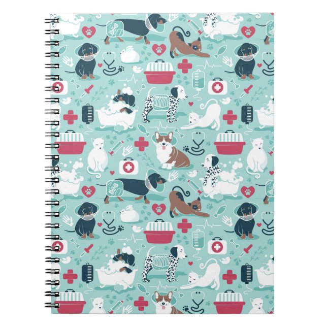Veterinary medicine, dogs and cats friends notebook (Front)