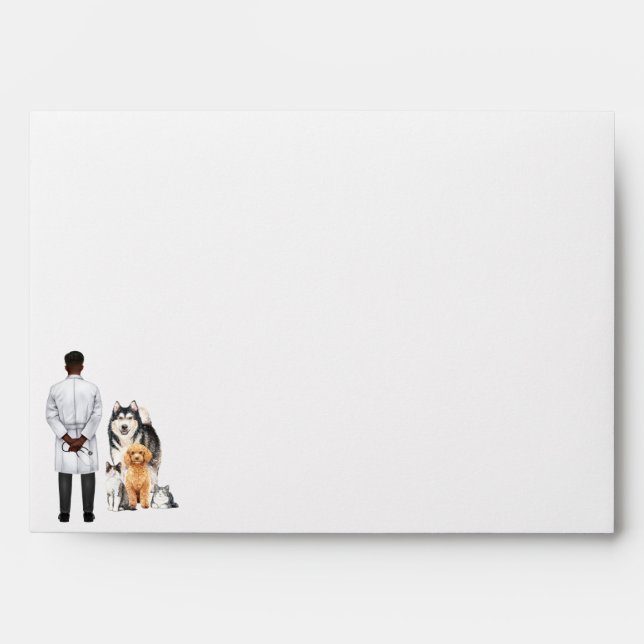 Veterinary Medicine Graduation Invitation Envelope (Front)