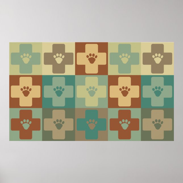 Veterinary Medicine Pop Art Poster (Front)