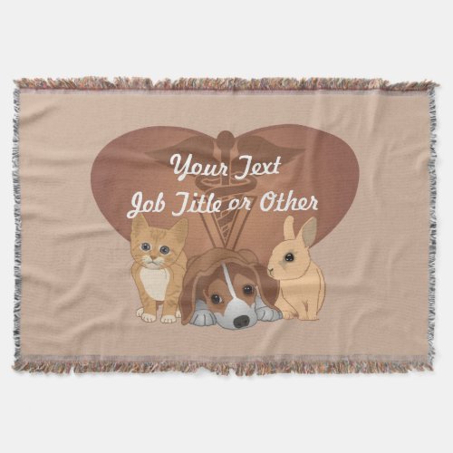 Veterinary Medicine Professional Throw Blanket