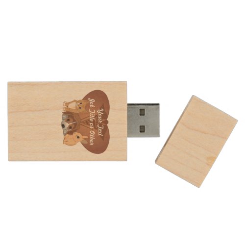 Veterinary Medicine Professional Wood USB Flash Drive