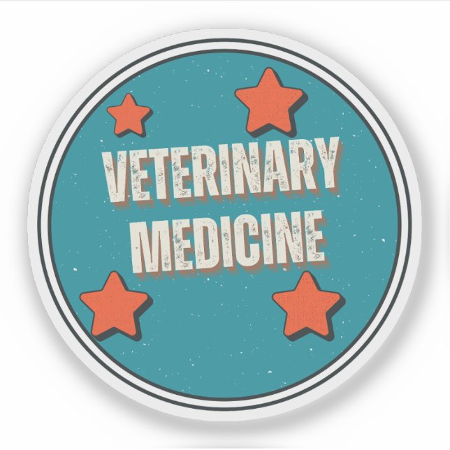 Veterinary Medicine Sticker (Front)