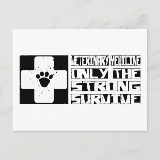Veterinary Medicine Survive Postcard