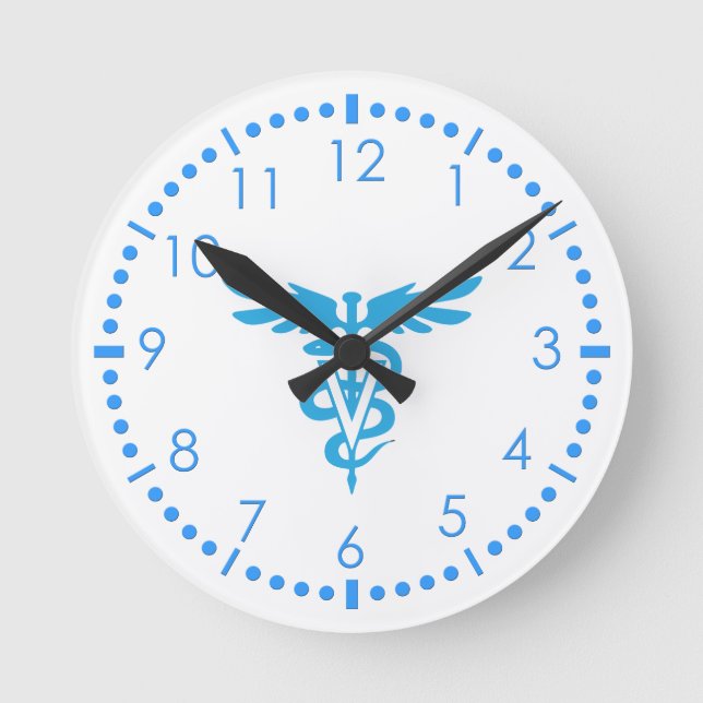 Veterinary medicine symbol round clock (Front)