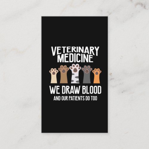Veterinary Medicine Vet Tech Animal Rescue Business Card