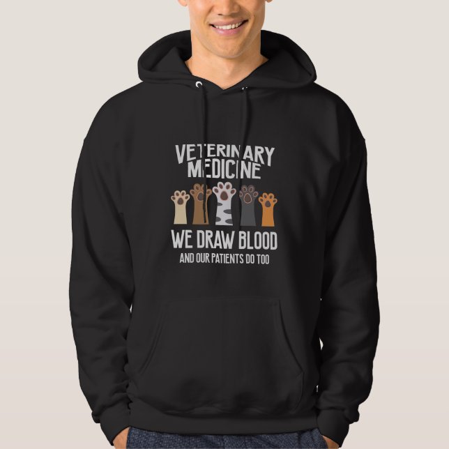 Veterinary Medicine Vet Tech Animal Rescue Hoodie (Front)