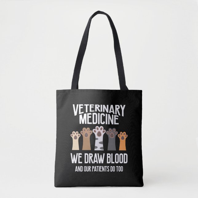 Veterinary Medicine Vet Tech Animal Rescue Tote Bag (Front)